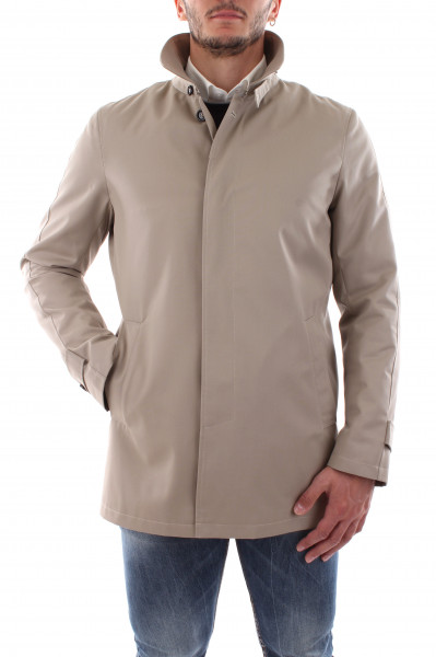 Impermeabile con doppio collo blu uomo F20-00