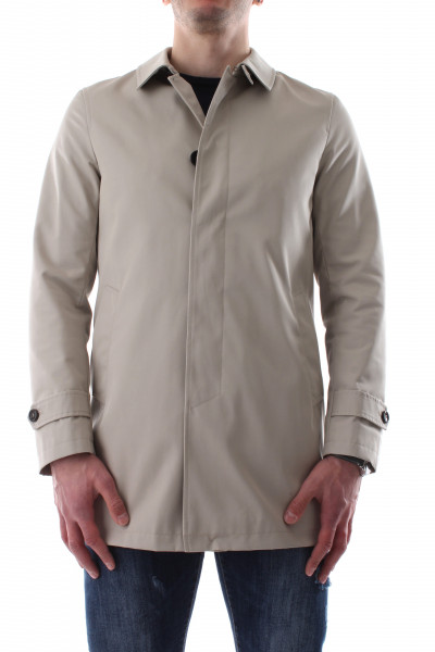 Men's  single-breasted trench coat P21-13