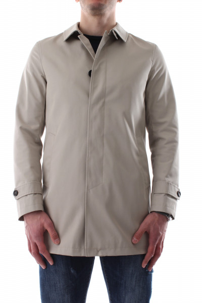 Trench monopetto beige uomo P21-08