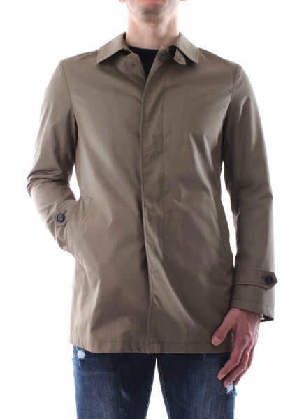 Trench monopetto beige uomo P21-08